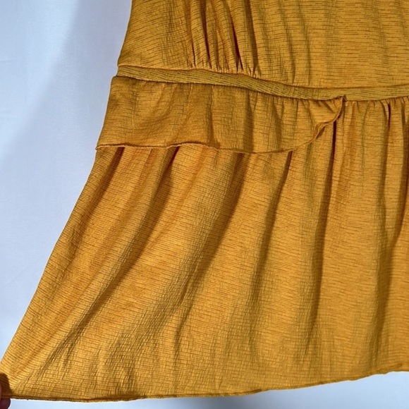 Love & Legend Mustard Yellow Ruffle Tank Top NWT - Picture 4 of 9